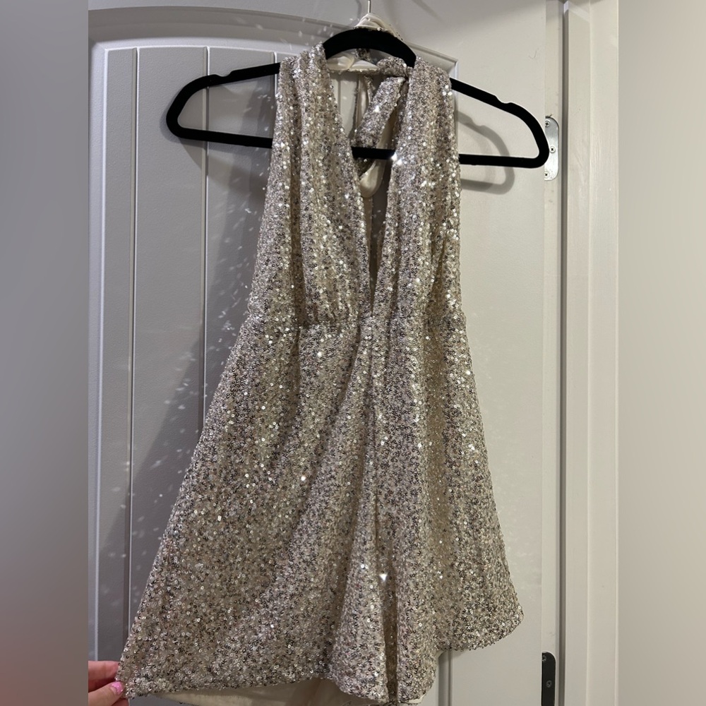 Bella and Bloom gold/silver romper